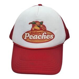 Justin Bieber Peaches Hat Limited Edition Trucker Cap Adjustable Georgia Peaches